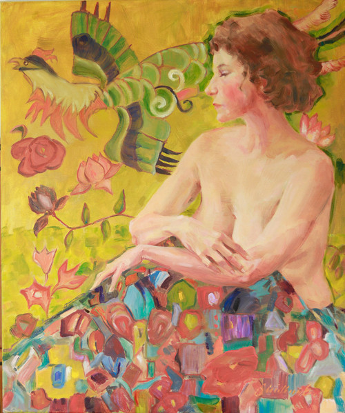 "Žena s květinami"