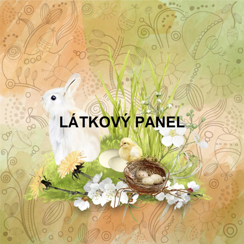 Bavlněný panel 10x10 cm - skladem