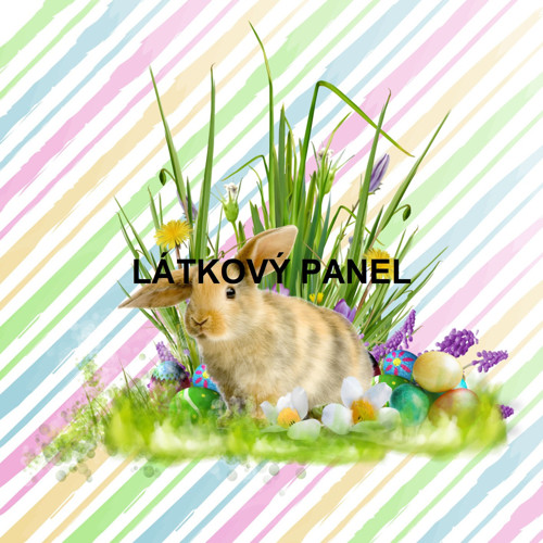 Bavlněný panel 10x10 cm - skladem