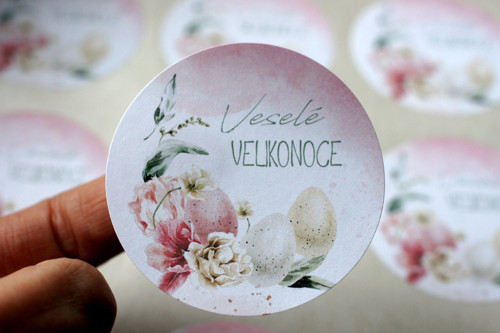 Samolepky VESELÉ VELIKONOCE - 12 ks