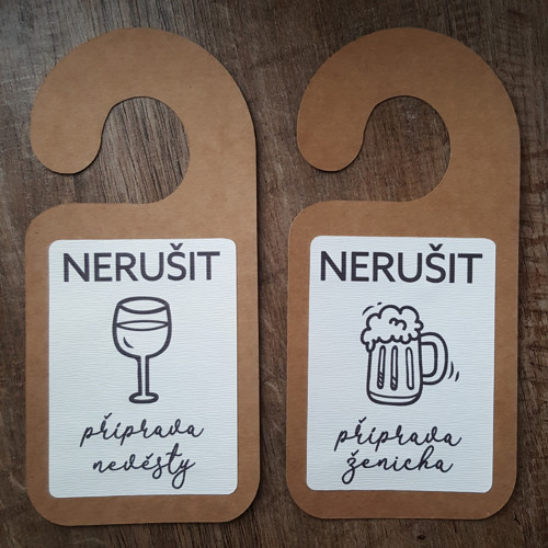 Cedulka příprava nevěsty / ženicha II.