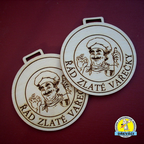 "ŘÁD ZLATÉ VAŘEČKY" - 9 cm KV0202 E