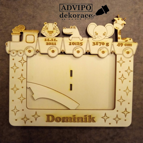 Dětský fotorámeček s vláčkem 1
