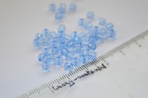 Světle modré kuličky 4 mm .... 100 ks — foto 1