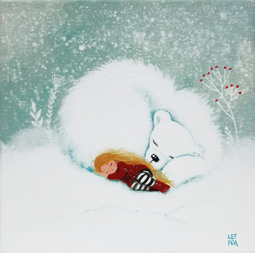 Zimní spánek - 20x20cm — foto 1