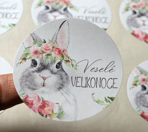 Samolepky VESELÉ VELIKONOCE - 12 ks