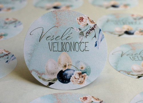 Samolepky VESELÉ VELIKONOCE - 12 ks