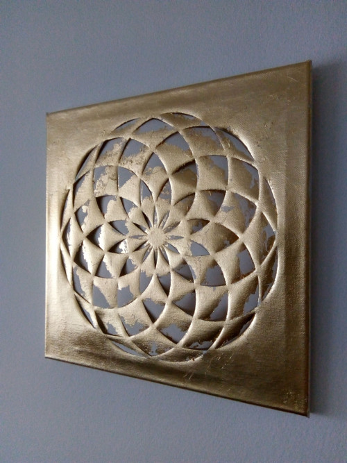 Zlatý lotos - mandala - posvátná geometrie