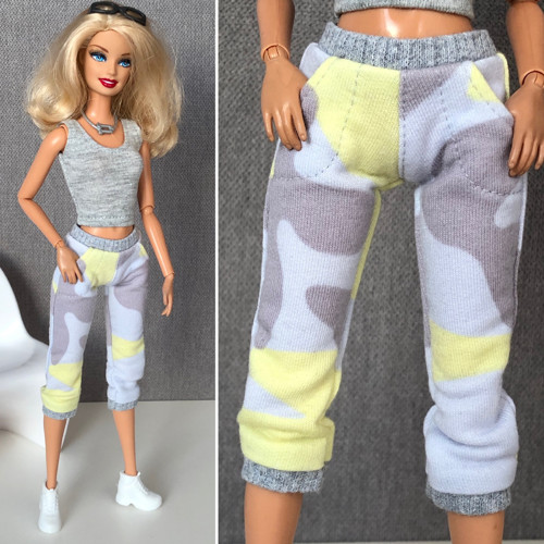 3/4 tepláky pro barbie — foto 1