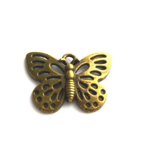Motýlek č.9 antický bronz 2ks