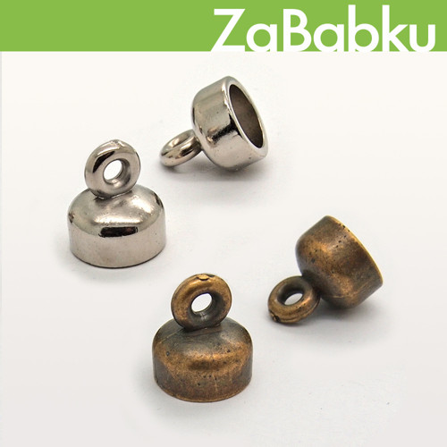 Koncovky CCB - 4 ks - Barva platiny