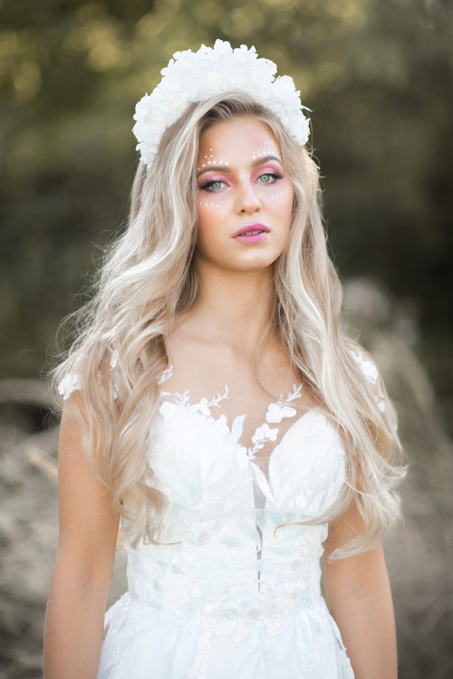Květinová čelenka "když začne den"