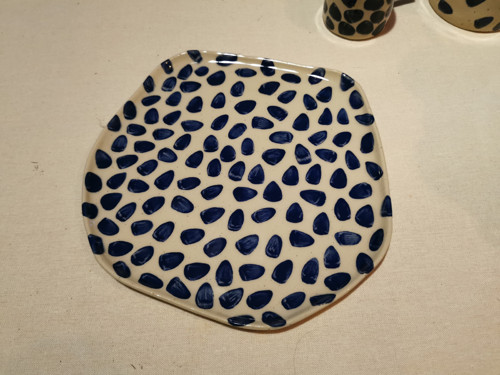 Tanier bodky kobalt — foto 1