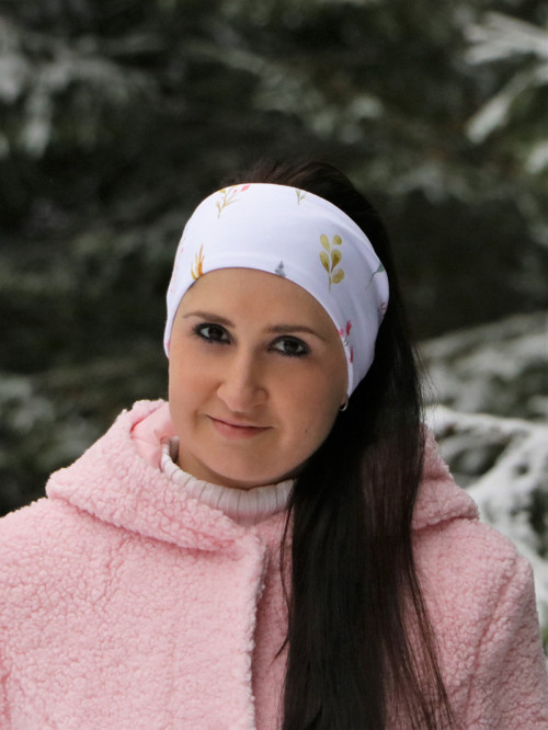 Úpletová čelenka lúčne bylinky
