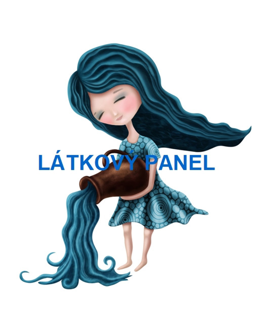 Bavlněný panel Vodnář 26x35 cm - skladem — foto 1