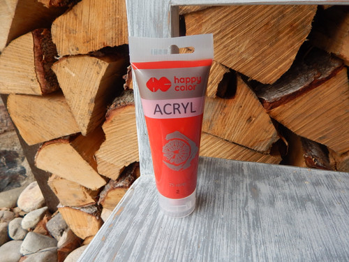 Akrylová barva 75 ml červená 2 — foto 1