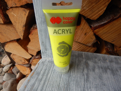 Akrylová barva 75 ml žlutá fluo 101