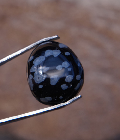 Obsidián sněžný (17 mm) J7290