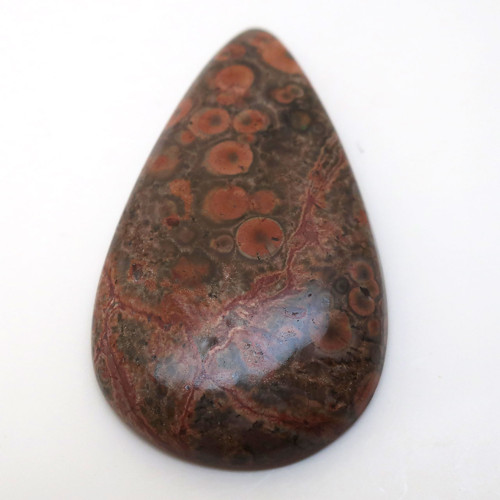 Kabošon poppy jaspis kapka 44mm
