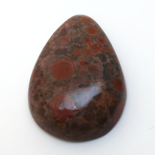 Kabošon poppy jaspis kapka 26mm