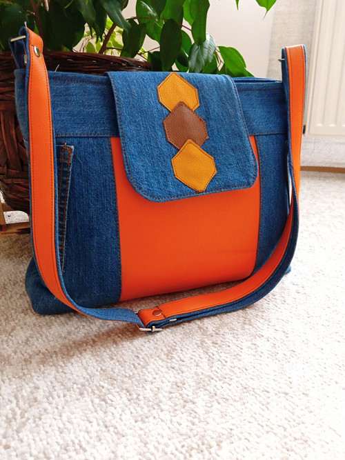 RIKE- crossbody džínová — foto 1