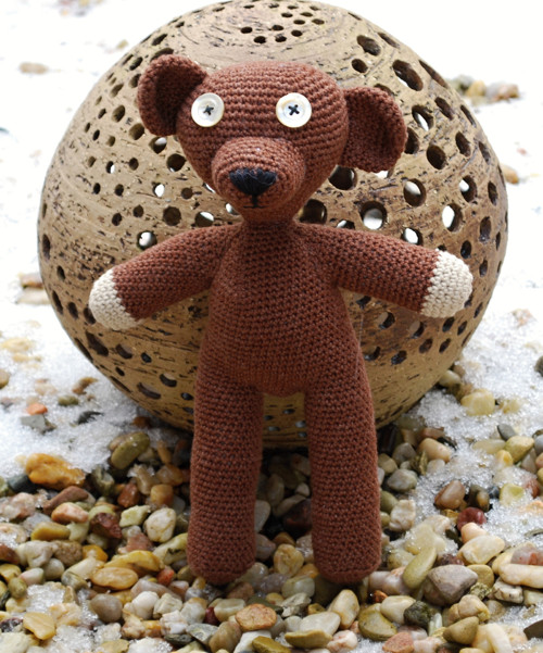 Háčkovaný medvídek Mr Bean Teddy — foto 1
