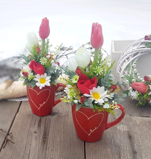 Zdobené hrnečky "Love" — foto 1