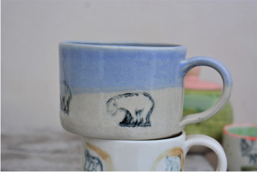 Porcelán s medvědem, 300 ml — foto 1