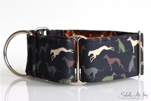 Softshellový chrtí obojek martingale - Maskáč — foto 1