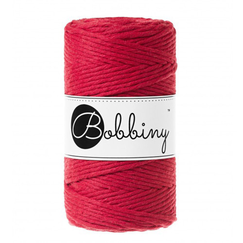 Bobbiny Macrame Regular 3mm - červená - 4m — foto 1