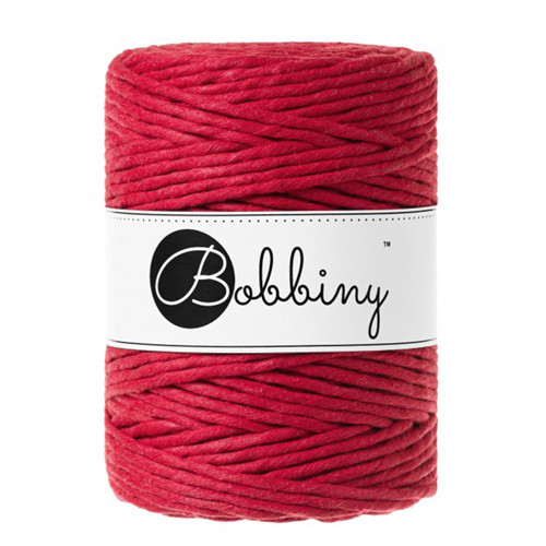 Bobbiny Macrame XXL 5mm - červená - 3m — foto 1