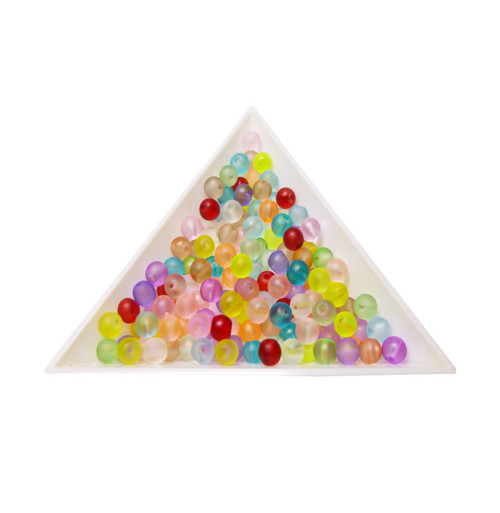 Skleněné kuličky barevný mix 4mm, 15ks