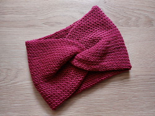 STAR - Pletená merino čelenka