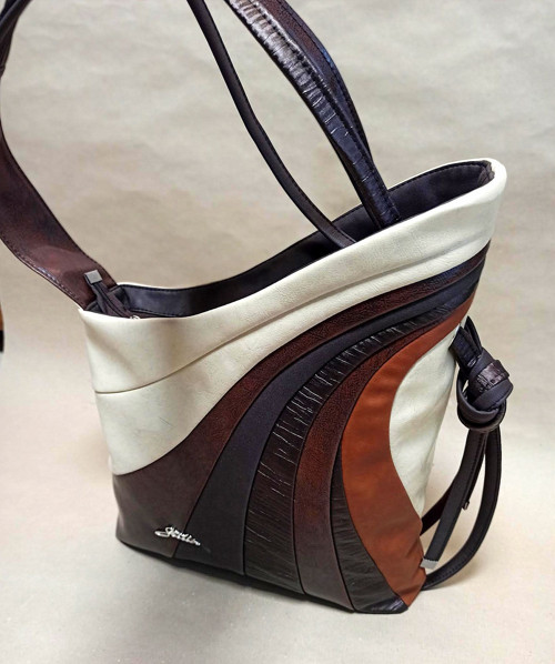 Kabelka Big wave brown