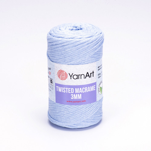 Příze Twisted Macrame 3mm - bleděmodrá — foto 1