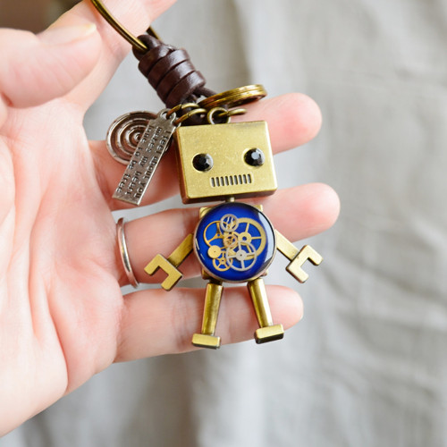 Klíčenka robot, modrý
