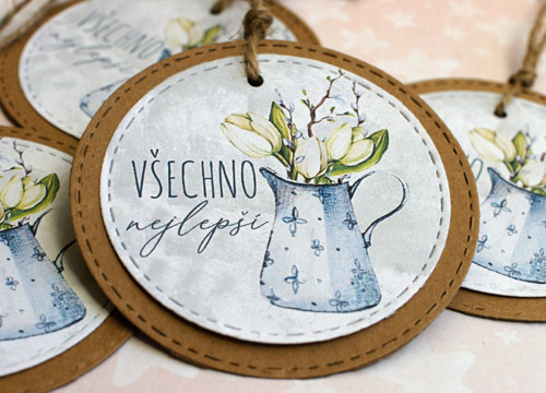 Visačka Všechno nejlepší- 3 ks — foto 1