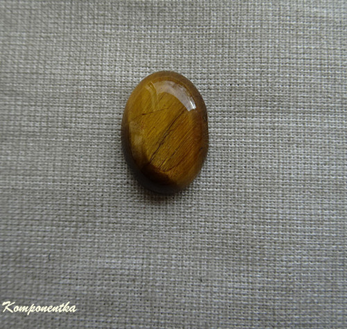 Kabošon polodrahokamu Tygří oko 13x18mm 1kus