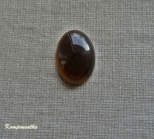 Kabošon polodrahokamu Tygří oko 13x18mm 1kus