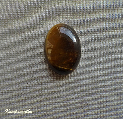 Kabošon polodrahokamu Tygří oko 13x18mm 1kus