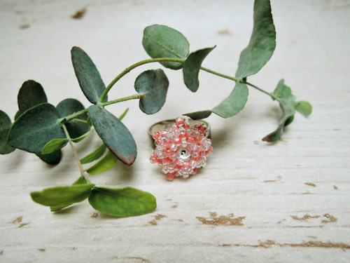Swarovski prstýnek "Salmon pink"- dětský! — foto 1