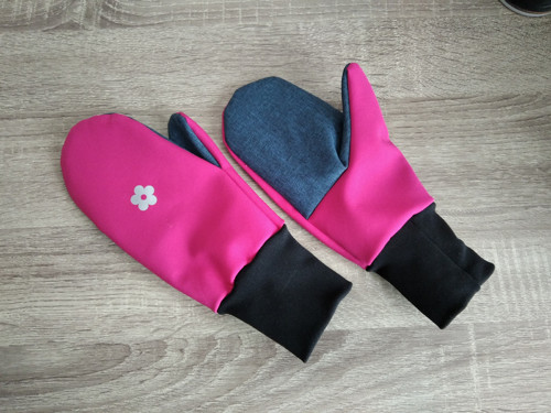Dívčí rukavice fleece věk 8-10let