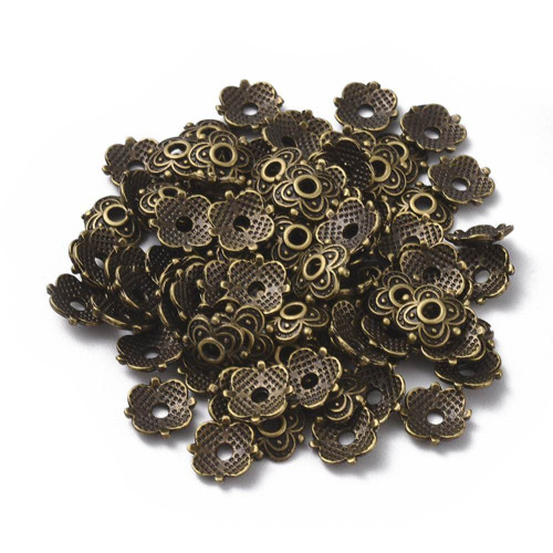 Kaplík antický bronz 8mm/10ks
