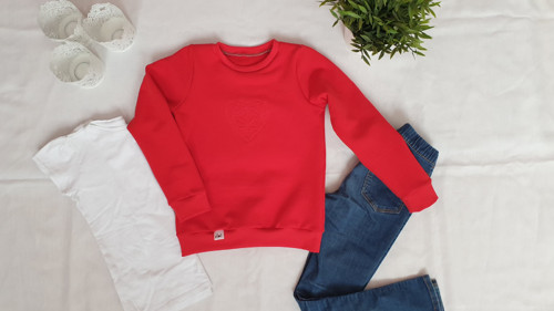 Red! * Basic mikina