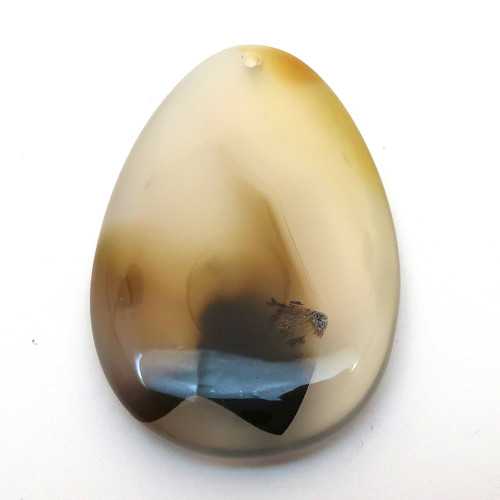 Přívěsek obří dendritický achát kapka 53mm