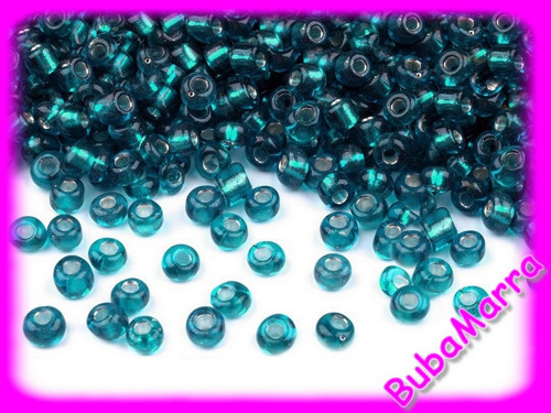 10g ROKAJL ~ 3mm ~ stříbrný průvlek ~ tmavý tyrkys