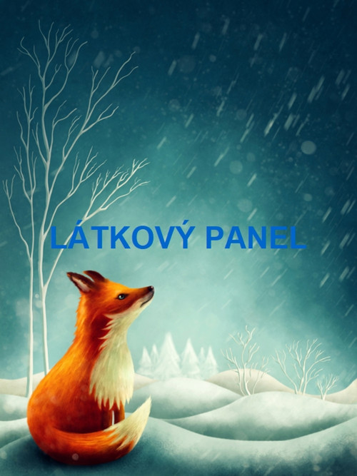 Bavlněný panel liška 26x35 cm - skladem — foto 1