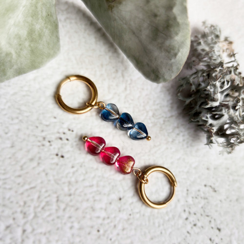 Náušnice se srdíčky — foto 1
