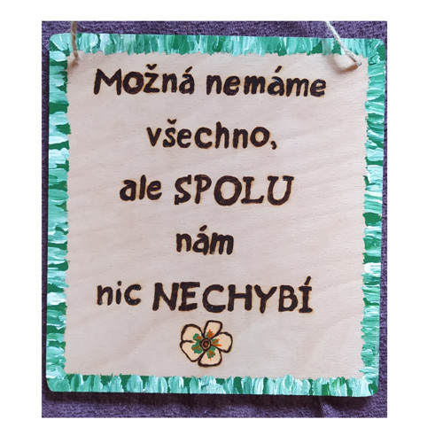 Cedulka SPOLU zelená