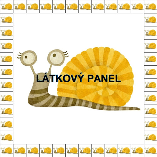 Bavlněný panel šnek 25x25 cm — foto 1